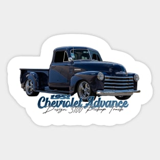 1951 Chevrolet Advance Design 3100 Pickup Truck Sticker